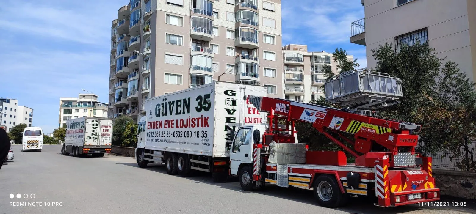 Güven35 asansörlü evden eve nakliyat aracı